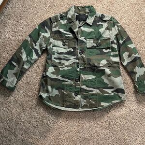 J.Crew Green Camouflage Jacket